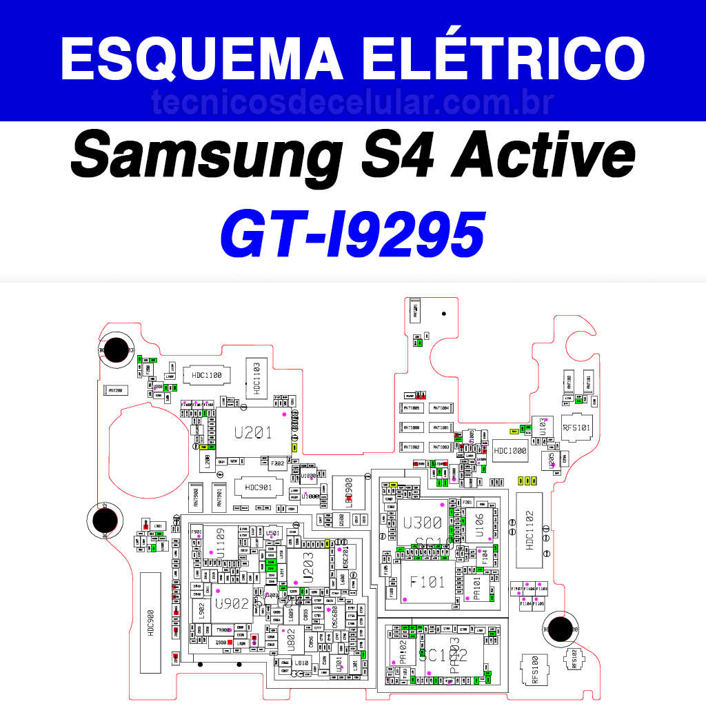 Esquema Elétrico Samsung Galaxy S4 Active GT-i9295