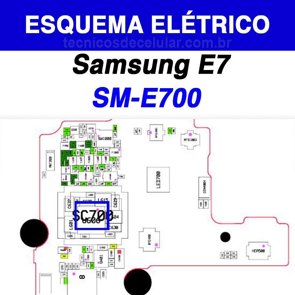 Esquema Elétrico Samsung Galaxy E7 SM-E700