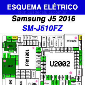 Esquema Elétrico Samsung Galaxy J5 2016 SM-J510FZ