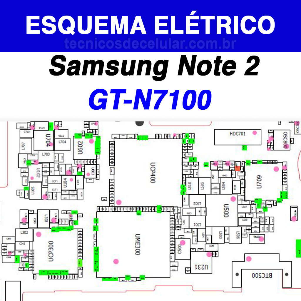 Esquema Elétrico Samsung Galaxy Note 2 GT-N7100