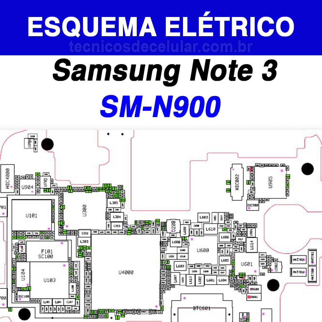 Esquema Elétrico Samsung Galaxy Note 3 SM-N900