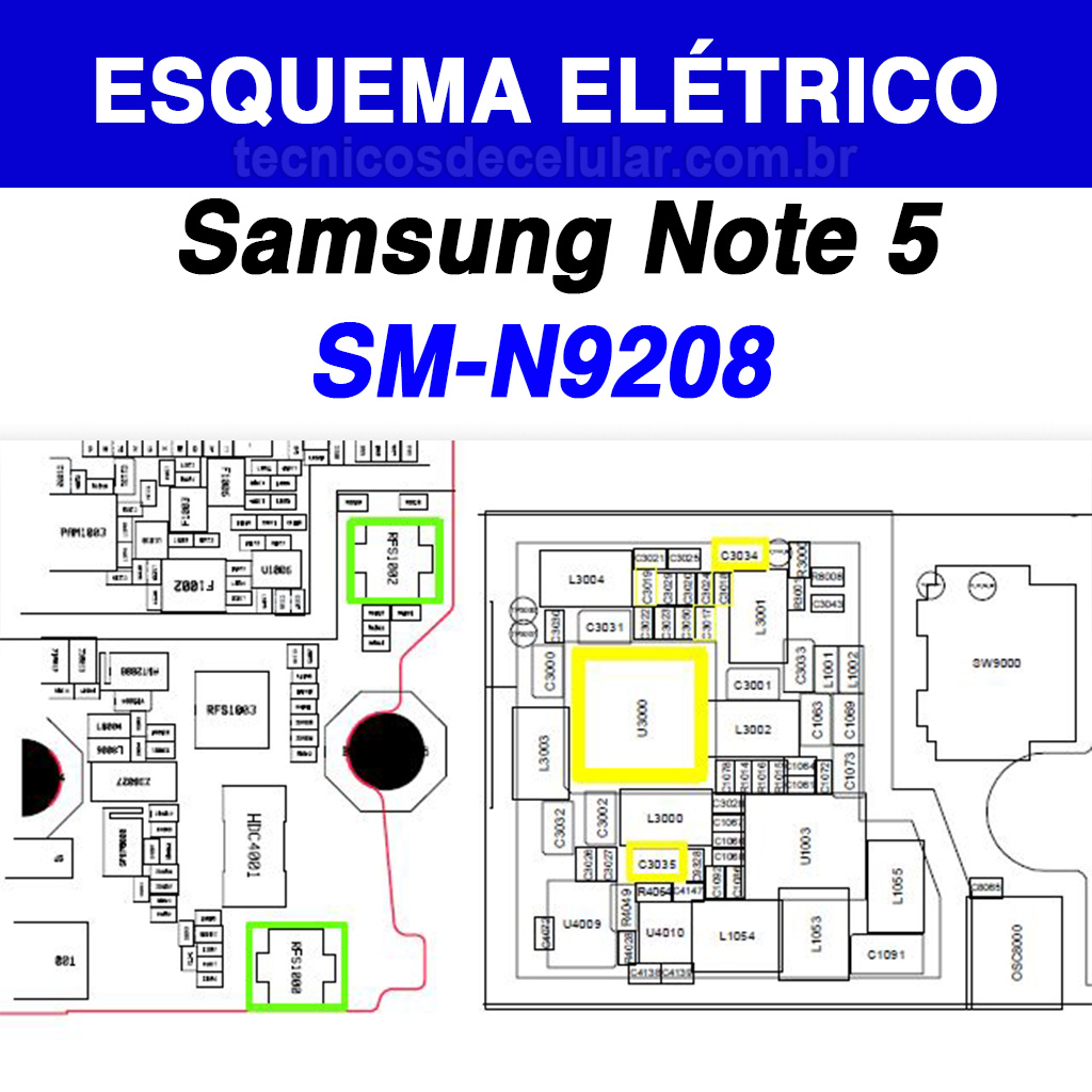 Esquema Elétrico Samsung Galaxy Note 5 SM-N9208