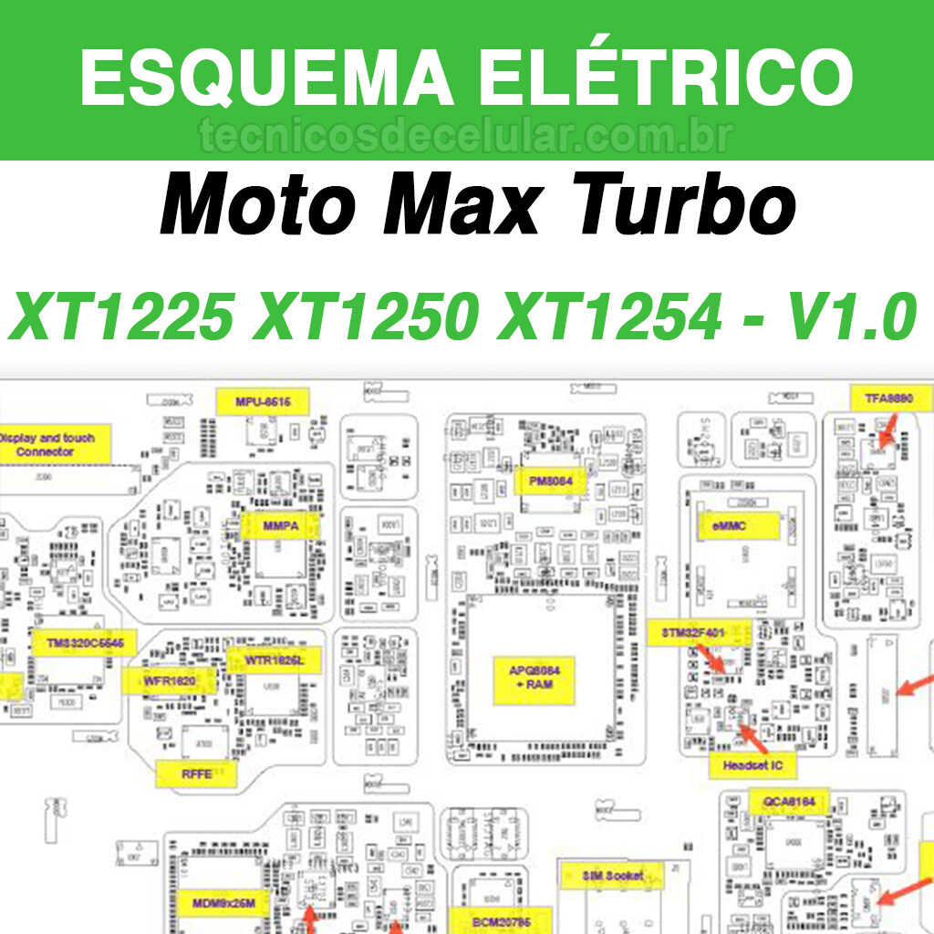 Esquema Elétrico Moto Max Turbo XT1225 XT1250 XT1254-V1.0