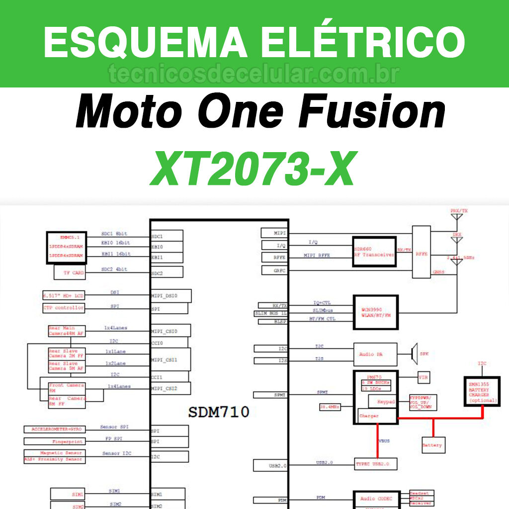 Esquema Elétrico Moto One Fusion XT2073-X