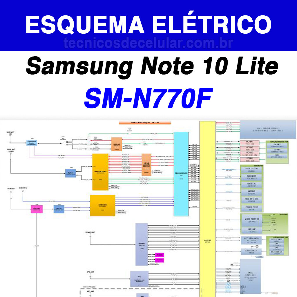 Esquema Elétrico Samsung Galaxy Note 10 Lite SM-N770F